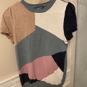 ModCloth - Mosaic Short Sleeve Sweater - Small